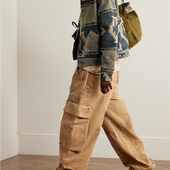 RRL Corduroy Trim Jacquard Denim Jacket - Picture 2 of 7